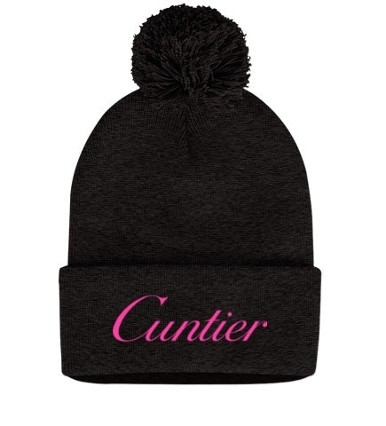 Cuntier Pom-Pom Knit Beanie