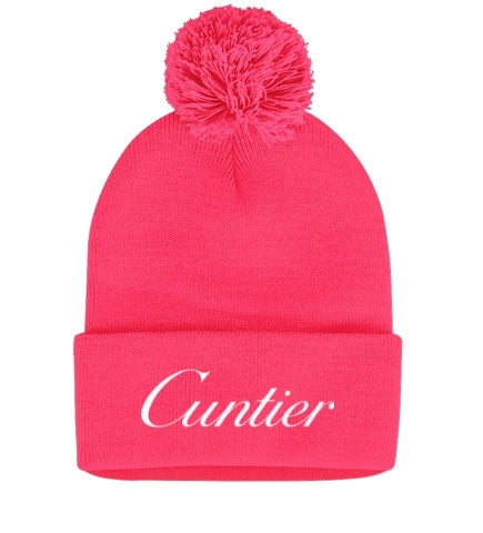 Cuntier Pom-Pom Knit Beanie