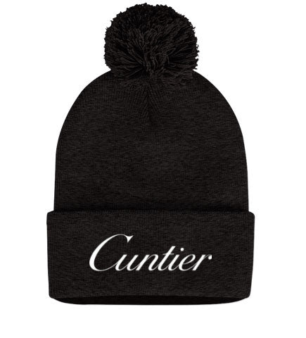 Cuntier Pom-Pom Knit Beanie